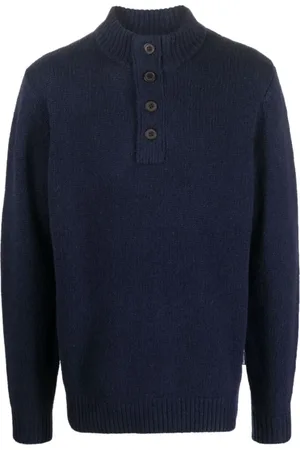 Barbour Heren, Sweatshirts & Hoodies, Blauw, Maat: XL Wol