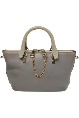Chloé Dames, Pre-owned, Grijs, Maat: ONE Size Leer
