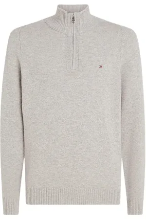 Tommy Hilfiger Heren, Truien, Grijs, Maat: L Wol