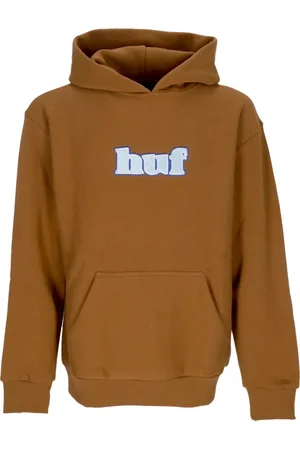 Huf Heren, Sweatshirts & Hoodies, Bruin, Maat: XL Katoen