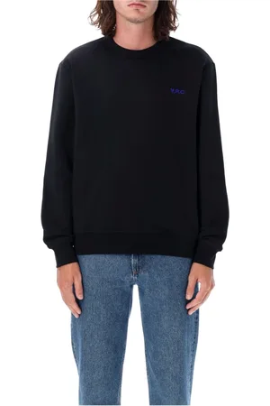 A.P.C. Heren, Sweatshirts & Hoodies, Zwart, Maat: S Katoen