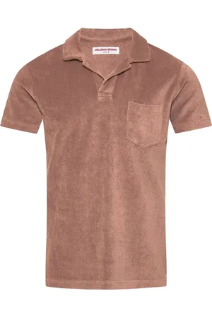 Orlebar Brown Dames, Tops, Bruin, Maat: M Leer