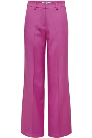 ONLY Dames, Broeken, Roze, Maat: XL L32 Poliester