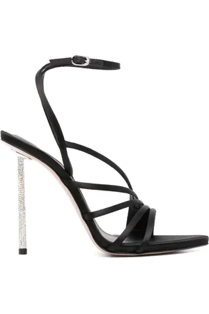 LE SILLA Dames, Schoenen, Zwart, Maat: 36 EU Satijn