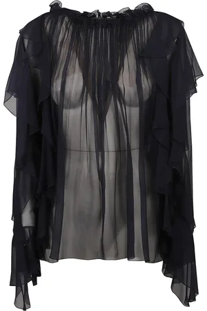 Alberta Ferretti Dames, Blouses & Shirts, Zwart, Maat: S