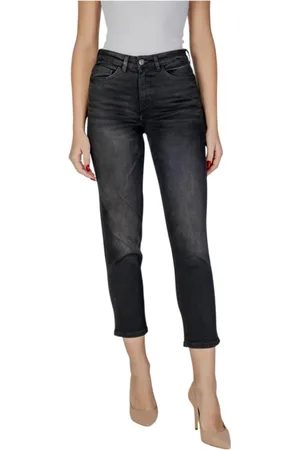 Ichi Dames, Jeans, Zwart, Maat: W34 Katoen