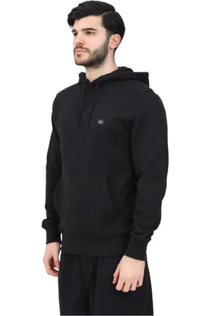 Calvin Klein Heren, Sweatshirts & Hoodies, Zwart, Maat: M Katoen