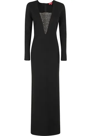 Staud Dames, Jurken, Zwart, Maat: S Viscose