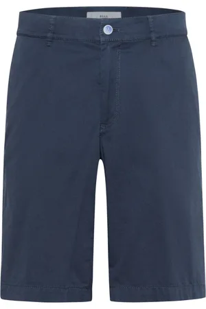 Brax Heren, Korte broeken, Blauw, Maat: M Katoen