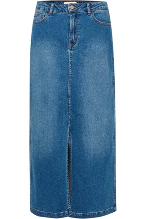 Cream Dames, Rokken, Blauw, Maat: M Denim