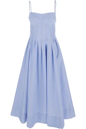 Simkhai Dames, Jurken, Blauw, Maat: M Katoen