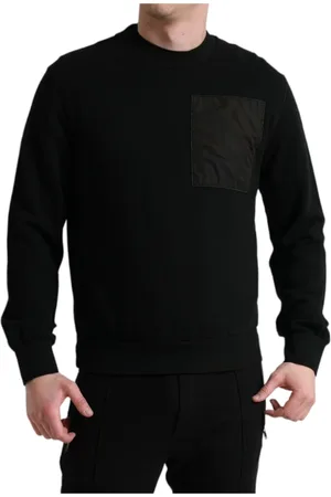 Dolce & Gabbana Heren, Sweatshirts & Hoodies, Zwart, Maat: L Katoen