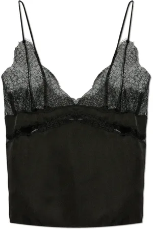 ANINE BING Dames, Tops, Zwart, Maat: L Zijde