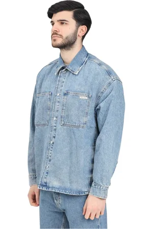 Calvin Klein Heren, Jassen, Blauw, Maat: S Denim