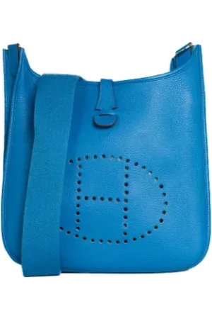 Hermès Dames, Pre-owned, Blauw, Maat: ONE Size Leer