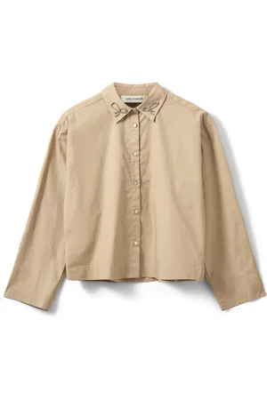Sofie Schnoor Dames, Blouses & Shirts, Bruin, Maat: XS Katoen