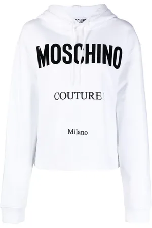 Moschino Dames, Sweatshirts & Hoodies, Wit, Maat: S Katoen