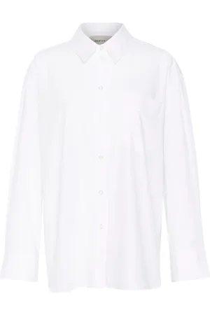 Gestuz Dames, Blouses & Shirts, Wit, Maat: S Katoen