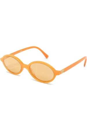 Miu Miu Dames, Accessoires, Oranje, Maat: 50 MM