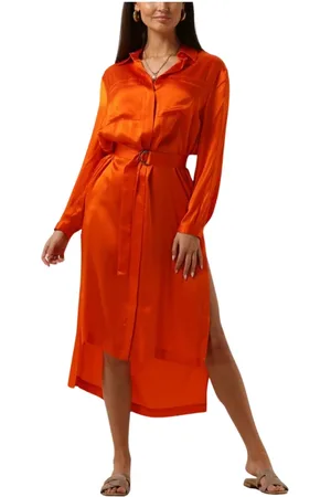 SEMICOUTURE Dames, Jurken, Oranje, Maat: XS