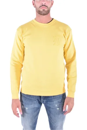Dondup Heren, Sweatshirts & Hoodies, Geel, Maat: XL Katoen