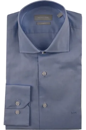 Michael Kors Heren, Overhemden, Blauw, Maat: S Katoen