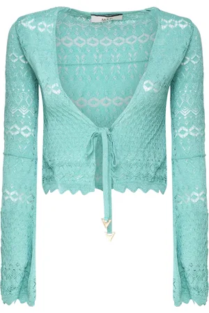 AKEP Dames, Truien, Blauw, Maat: S Viscose