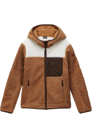 Napapijri Dames, Jassen, Bruin, Maat: XS Fleece
