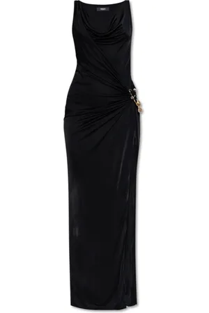 VERSACE Dames, Jurken, Zwart, Maat: 2XS Viscose