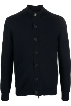 BRIONI Heren, Truien, Blauw, Maat: M Leer