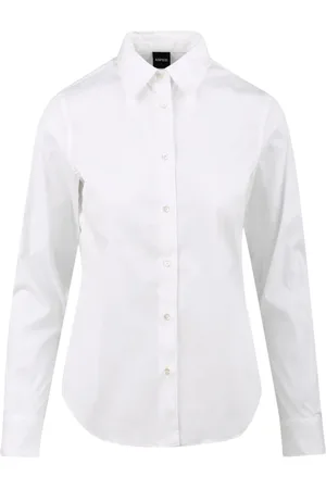 Aspesi Dames, Blouses & Shirts, Wit, Maat: S Katoen