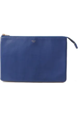 Céline Dames, Pre-owned, Blauw, Maat: ONE Size Leer