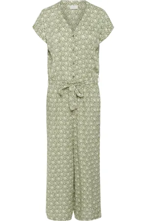 Kaffe Dames, Jumpsuits & Playsuits, Groen, Maat: M Viscose