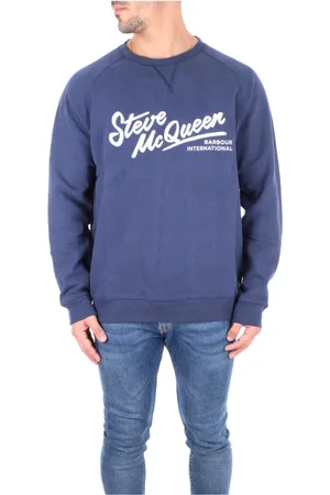 Barbour Heren, Sweatshirts & Hoodies, Blauw, Maat: S Katoen