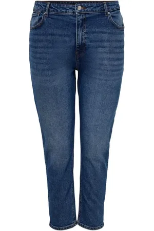 ONLY Dames, Jeans, Blauw, Maat: 4XL L32 Katoen