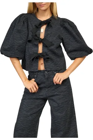 Co`Couture Dames, Blouses & Shirts, Zwart, Maat: XS Katoen