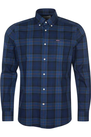 Barbour Heren, Overhemden, Blauw, Maat: L Katoen