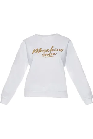 Moschino Dames, Sweatshirts & Hoodies, Wit, Maat: L Katoen