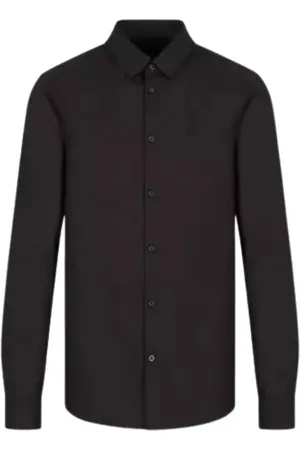 Armani Exchange Heren, Overhemden, Zwart, Maat: S