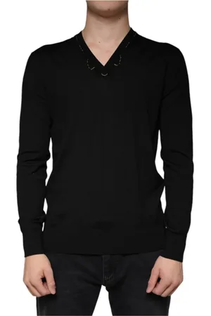 Dolce & Gabbana Heren, Truien, Zwart, Maat: 2XS Wol