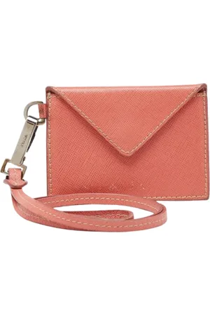 Prada Dames, Pre-owned, Oranje, Maat: ONE Size Leer