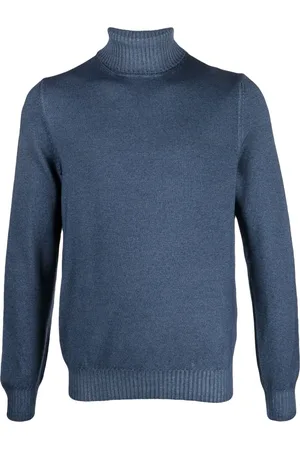 BARBA Heren, Truien, Blauw, Maat: 3XL Wol
