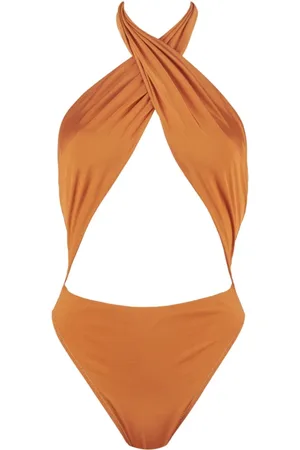 Reina Olga Dames, Badkleding, Oranje, Maat: M
