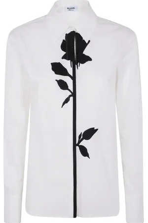 Blugirl Dames, Blouses & Shirts, Wit, Maat: S Katoen