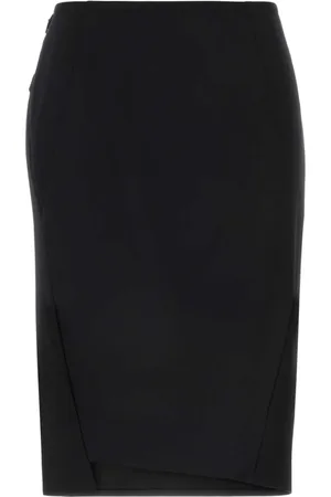 VERSACE Dames, Rokken, Zwart, Maat: S Wol