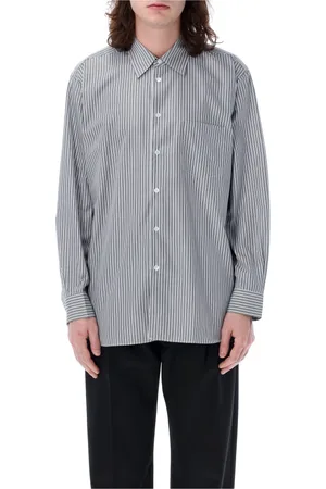 Comme des Garçons Heren, Overhemden, Grijs, Maat: XL Katoen
