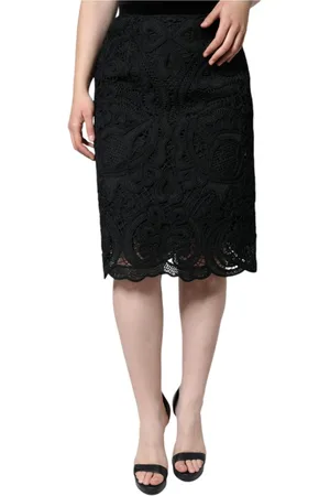 Dolce & Gabbana Dames, Rokken, Zwart, Maat: XS Katoen