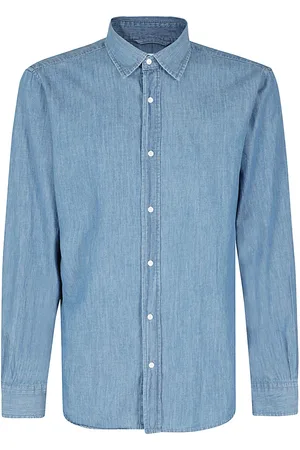 Aspesi Heren, Overhemden, Blauw, Maat: M Denim