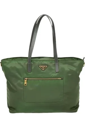Prada Dames, Pre-owned, Groen, Maat: ONE Size Synthetisch