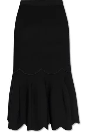 ULLA JOHNSON Dames, Rokken, Zwart, Maat: M Leer